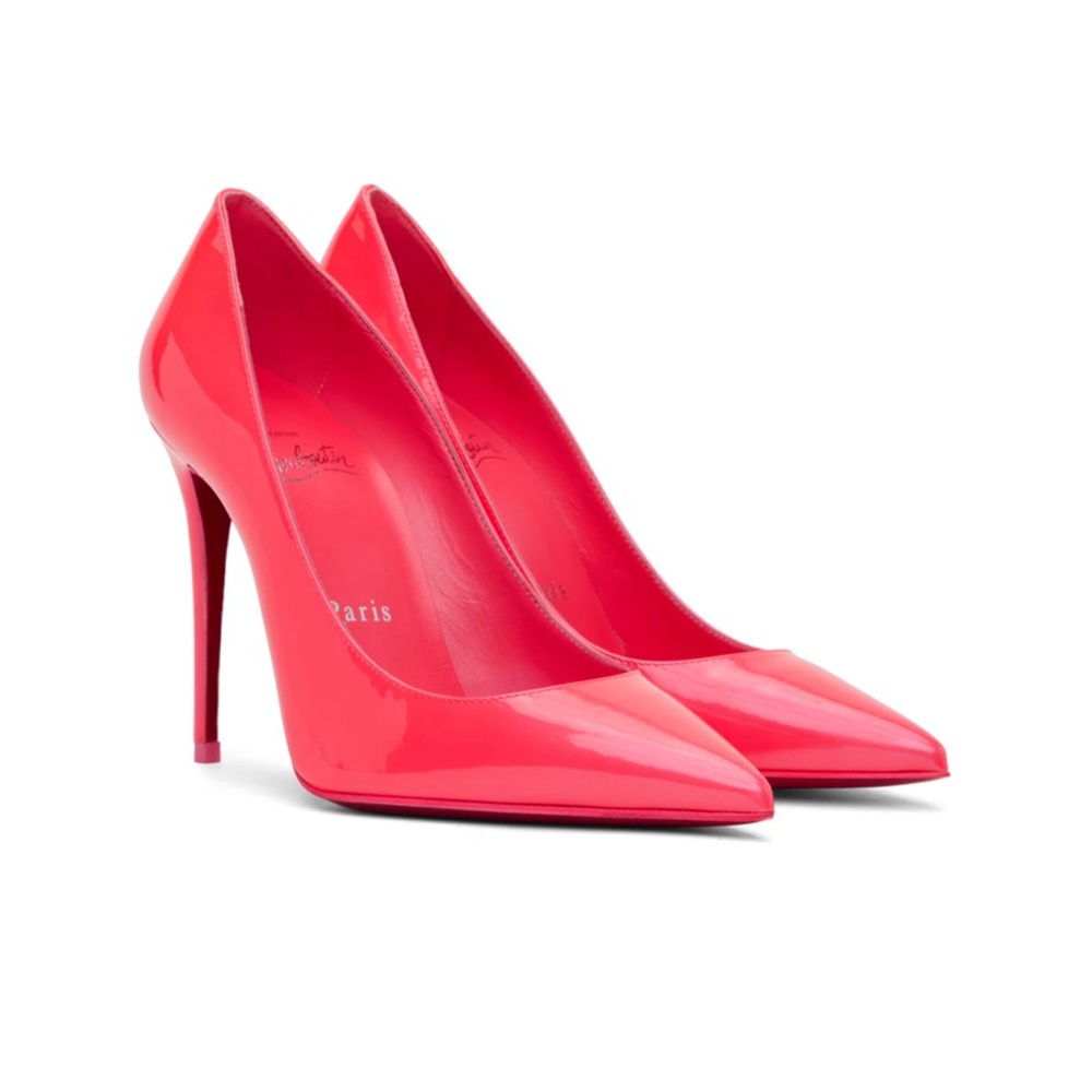 Pink patent leather Christian Louboutin So Kates- authentic